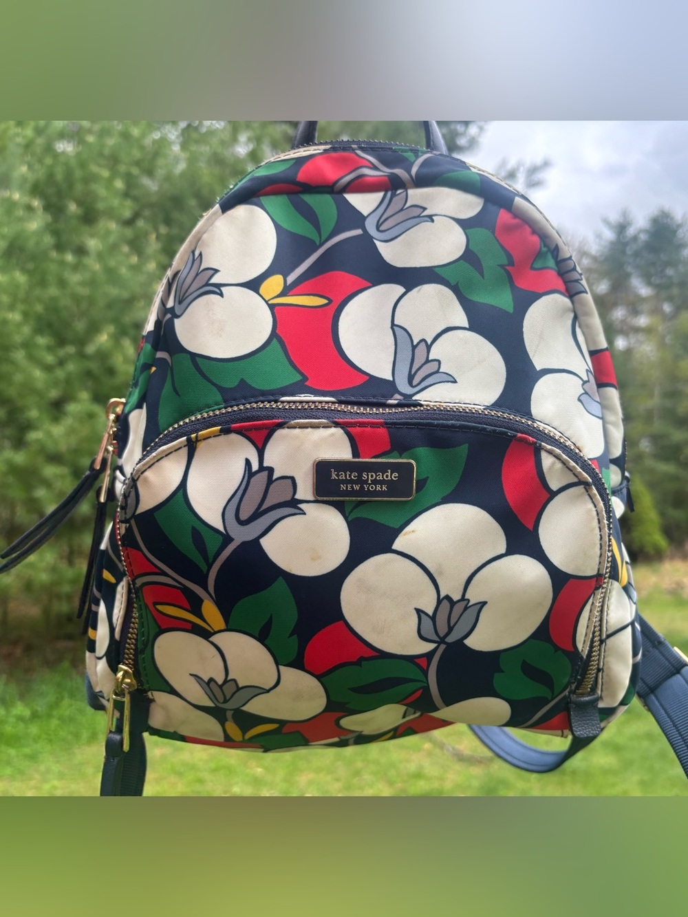 Kate Spade Dawn Breezy Floral Medium Backpack
